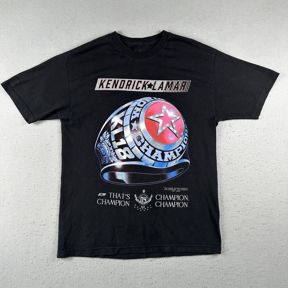Kendrick Lamar Shirt Men’s Large Championship Tour Ring Rap TDE‎ Hip Hop